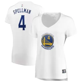 Golden State Warriors Omari Spellman Fanatics Branded Replica Fast Break Association Jersey Womens - White | Ireland I7341L2