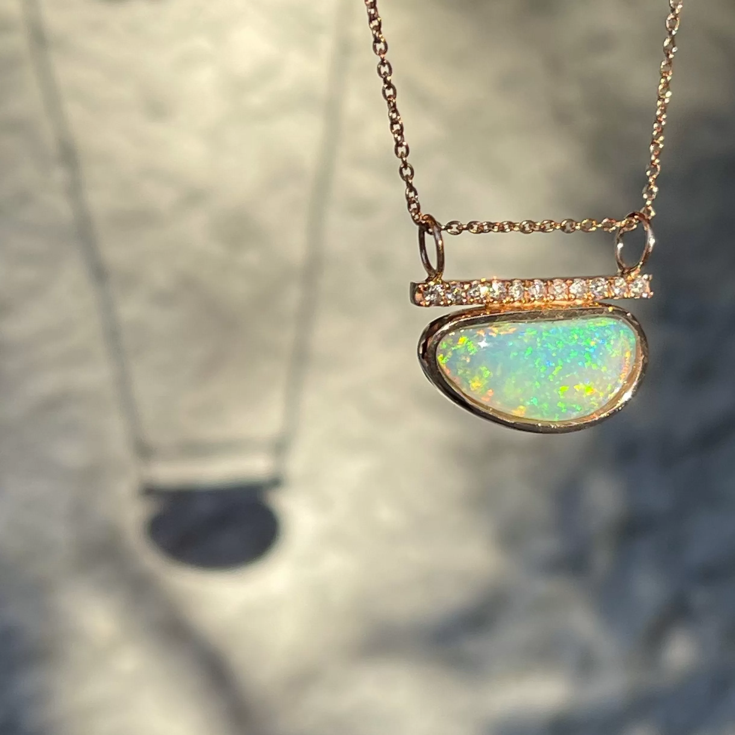 Head in the Clouds Crystal Opal Necklace No. 16