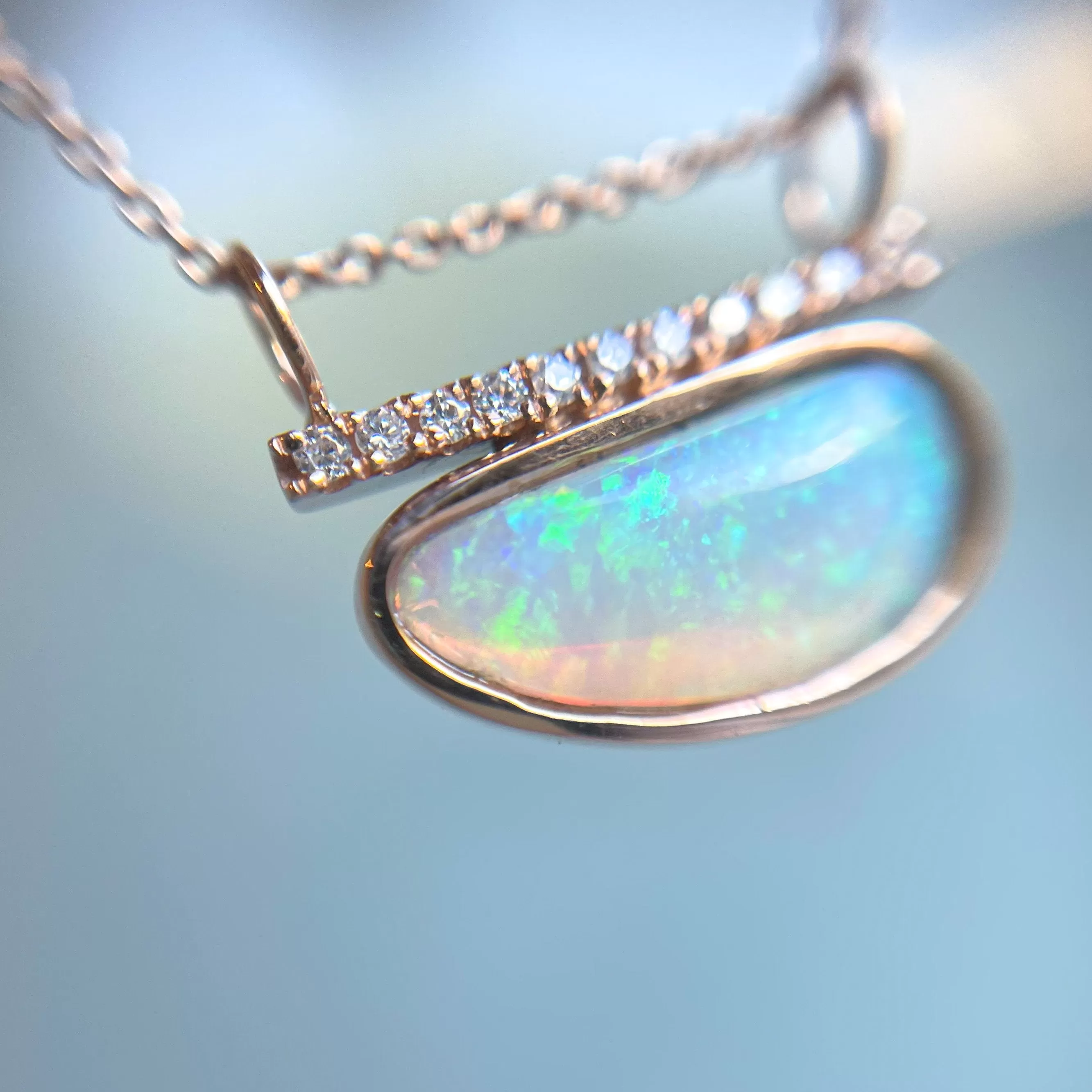 Head in the Clouds Crystal Opal Necklace No. 16