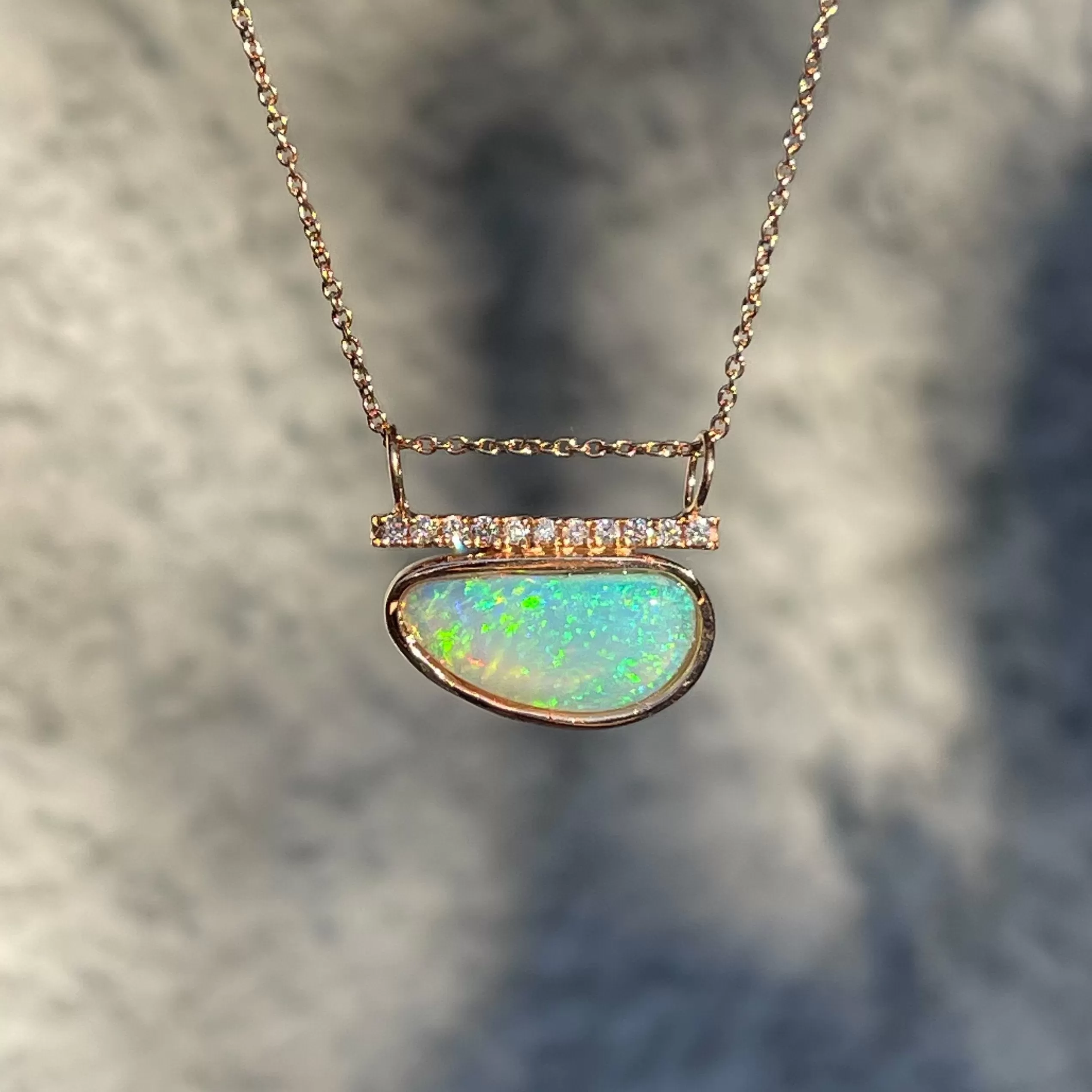 Head in the Clouds Crystal Opal Necklace No. 16