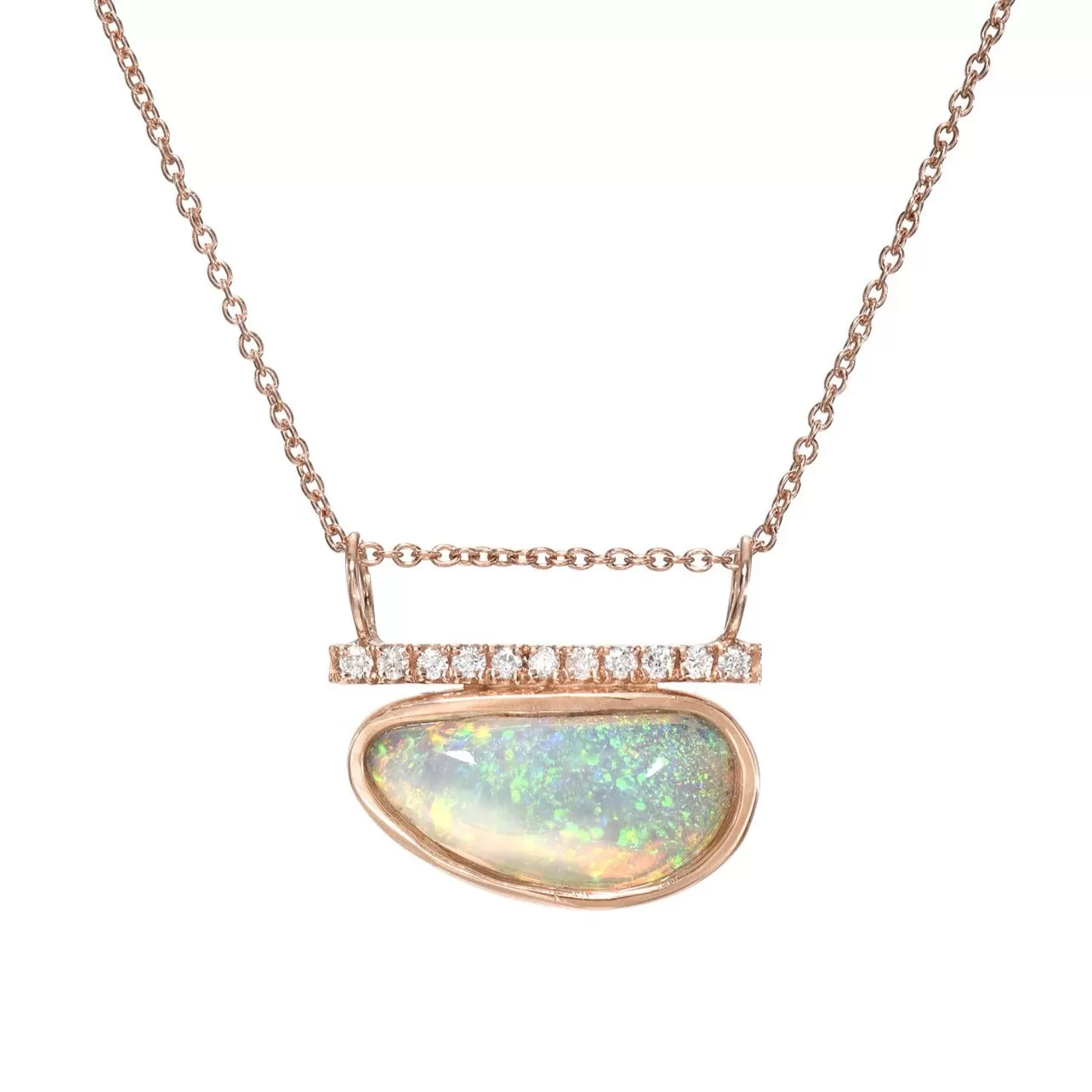 Head in the Clouds Crystal Opal Necklace No. 16