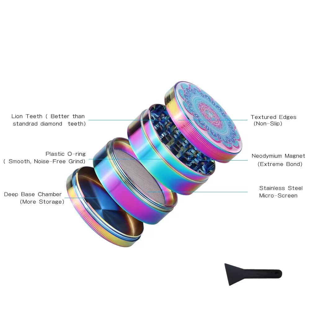 Herb Grinder Titanium Blue