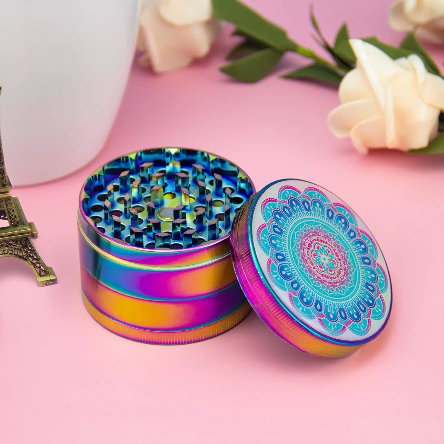 Herb Grinder Titanium Blue