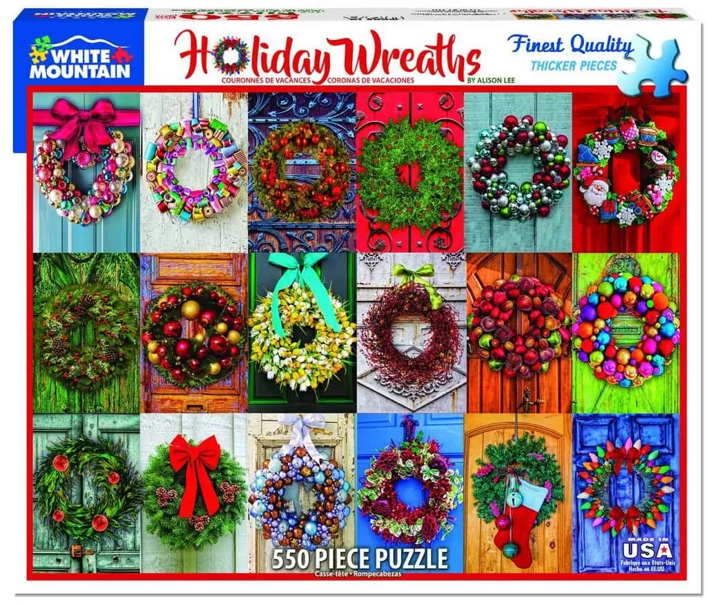 HOLIDAY Holiday Wreaths Jigsaw Puzzle - 550 Piece