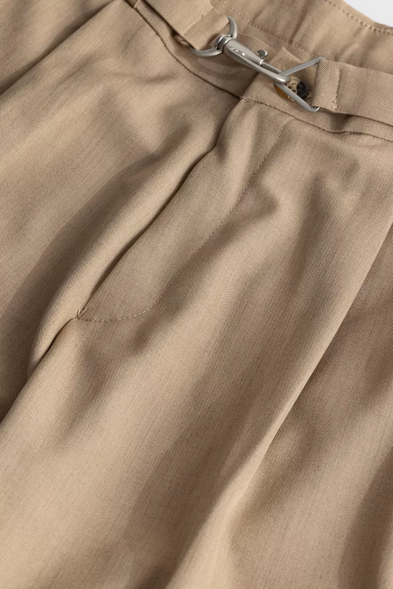 Hooked Khaki Korean Pant