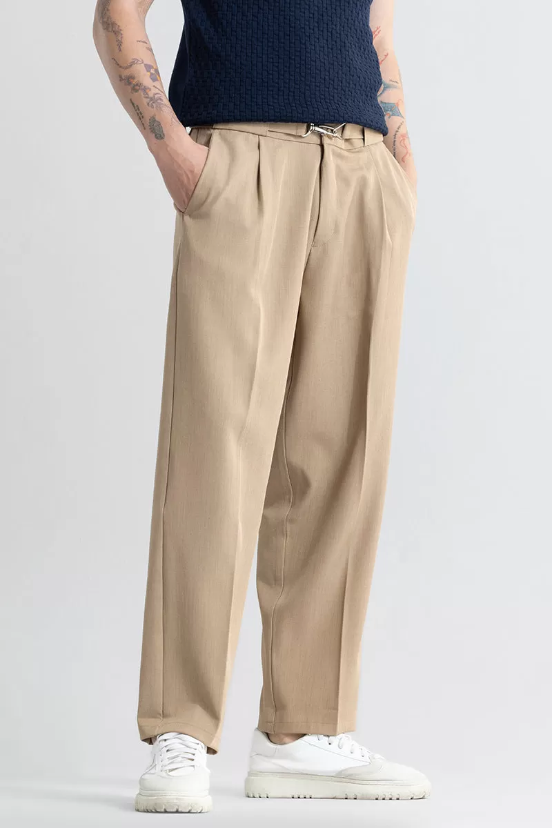 Hooked Khaki Korean Pant