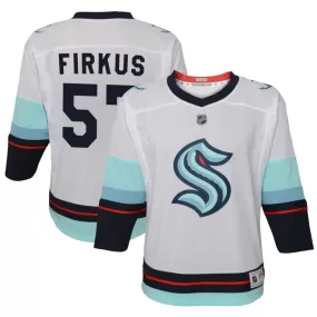 Jagger Firkus Seattle Kraken Youth Away Replica Jersey - White