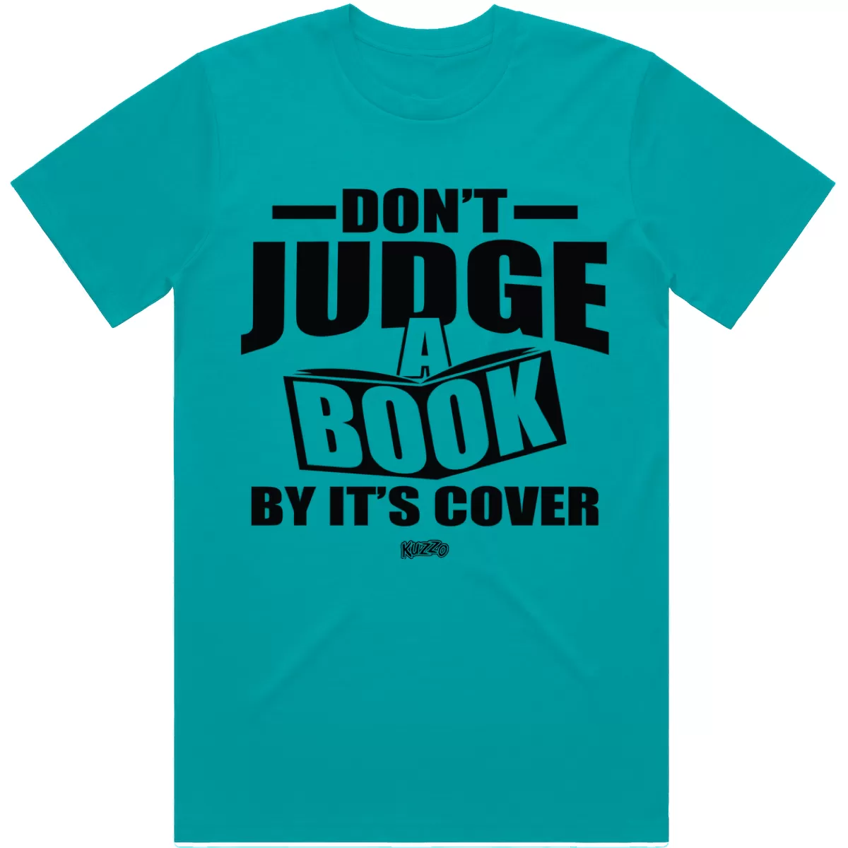 JUDGE BOOK : Teal Sneaker Tees Shirt (black ink)