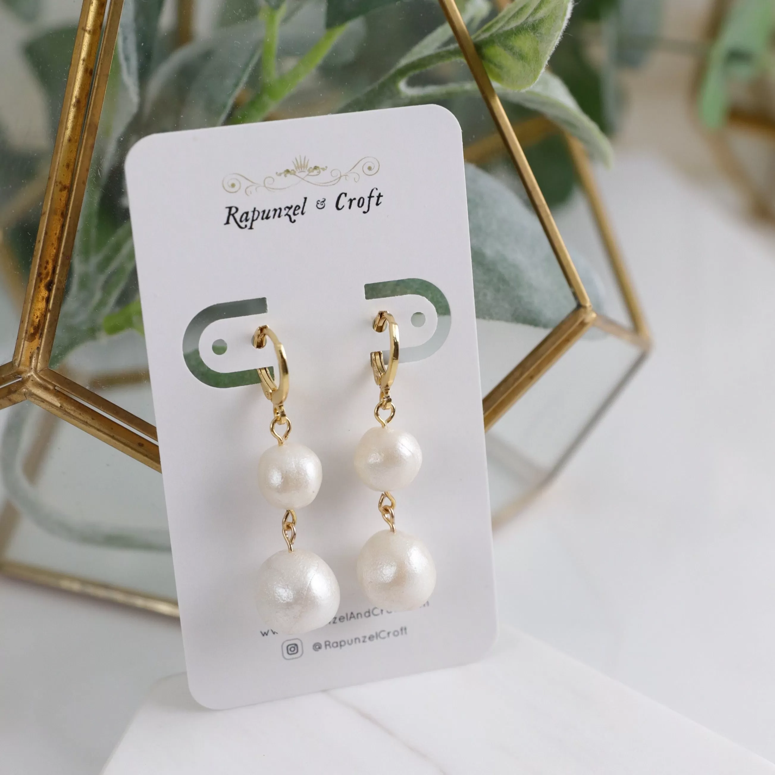 LANNA Faux Pearl Dangles