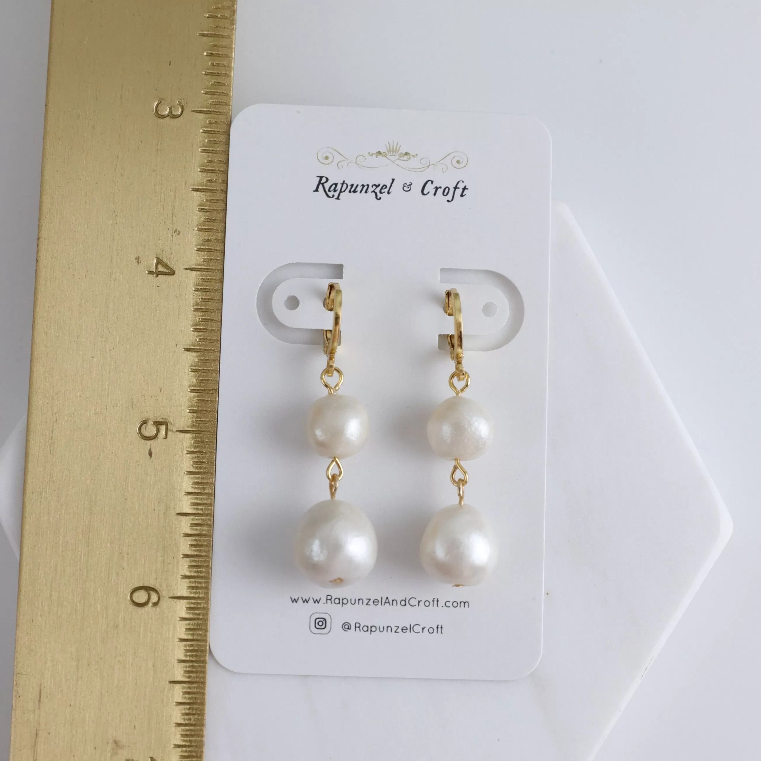 LANNA Faux Pearl Dangles