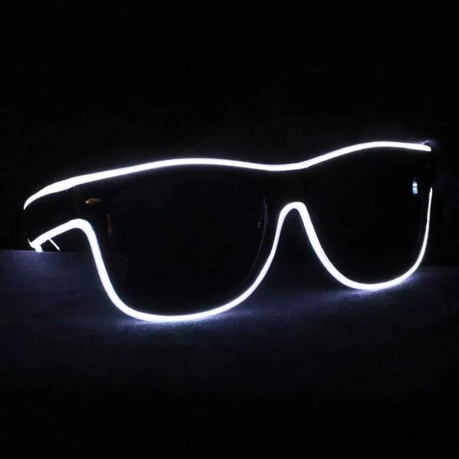 Light up LED Glasses - White