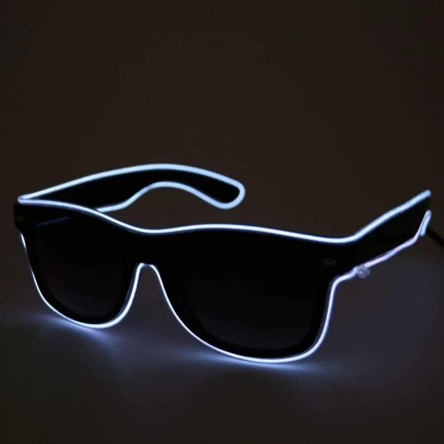 Light up LED Glasses - White