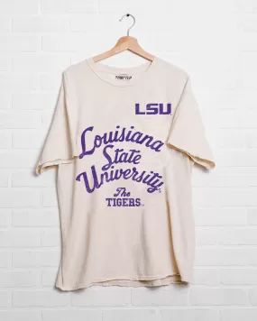 LSU Tigers Quality Off White Thrifted Tee