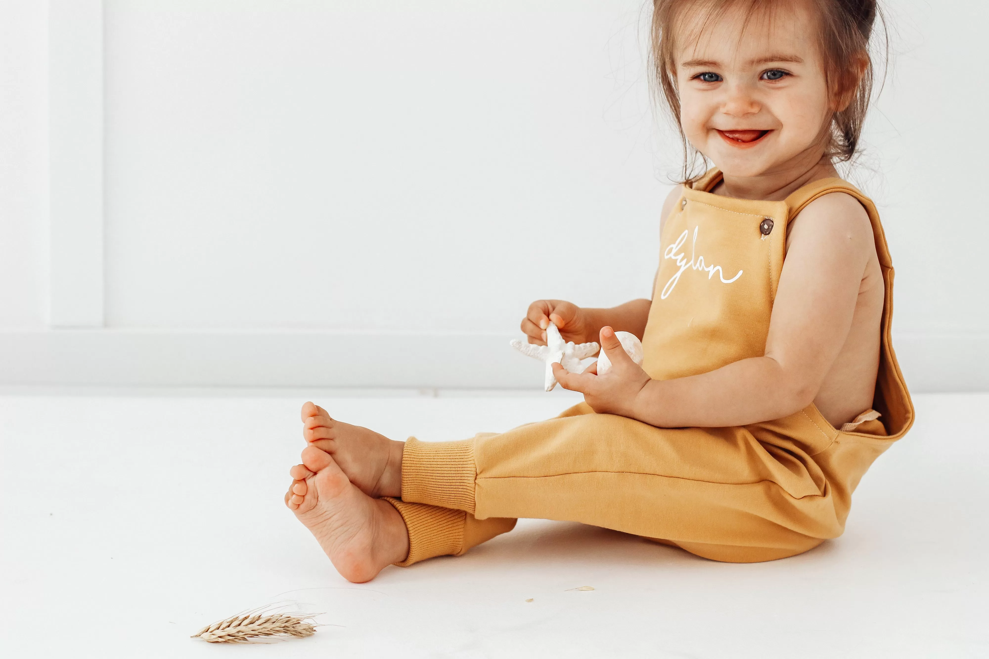 Macaroon PERSONALISED Dungarees