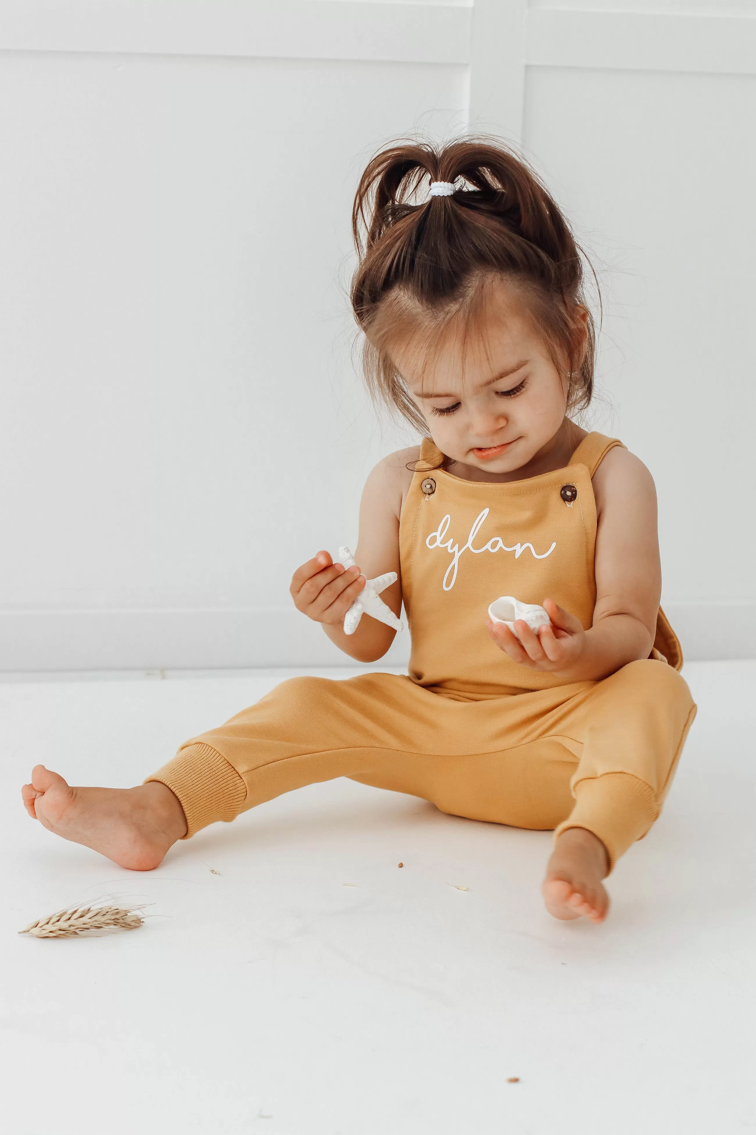 Macaroon PERSONALISED Dungarees