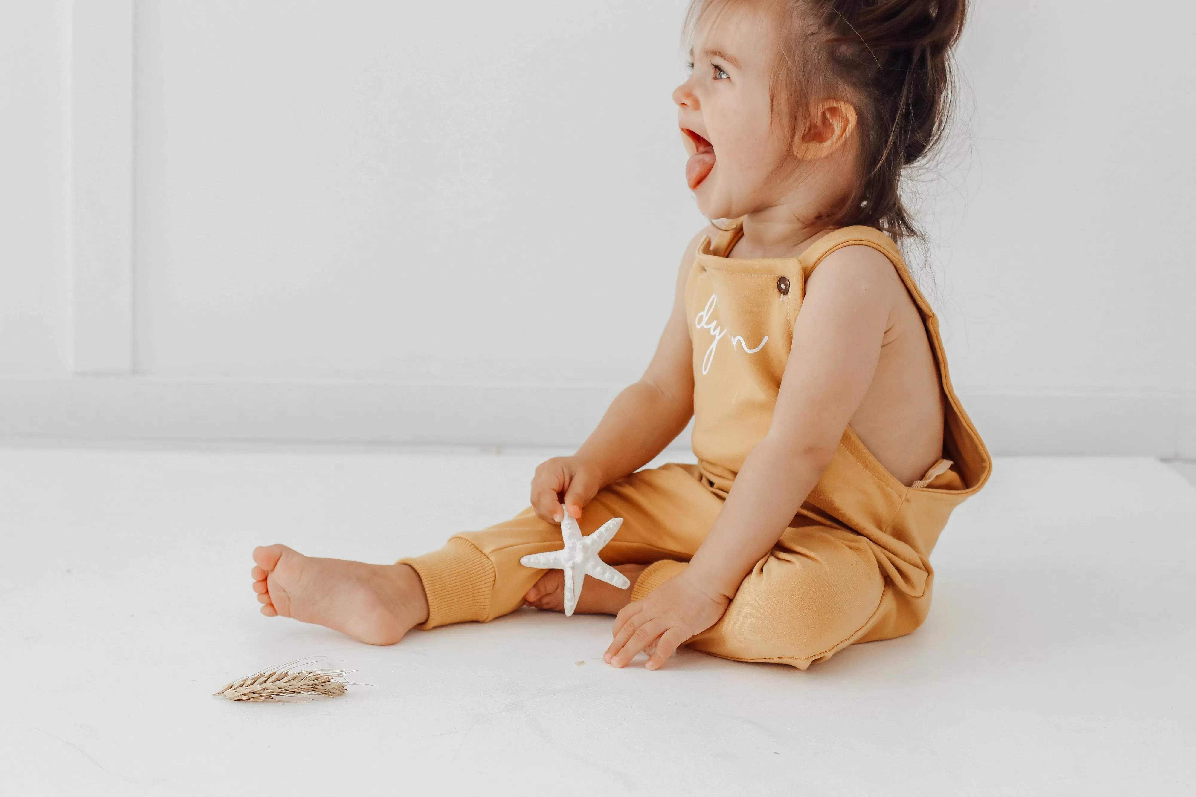 Macaroon PERSONALISED Dungarees