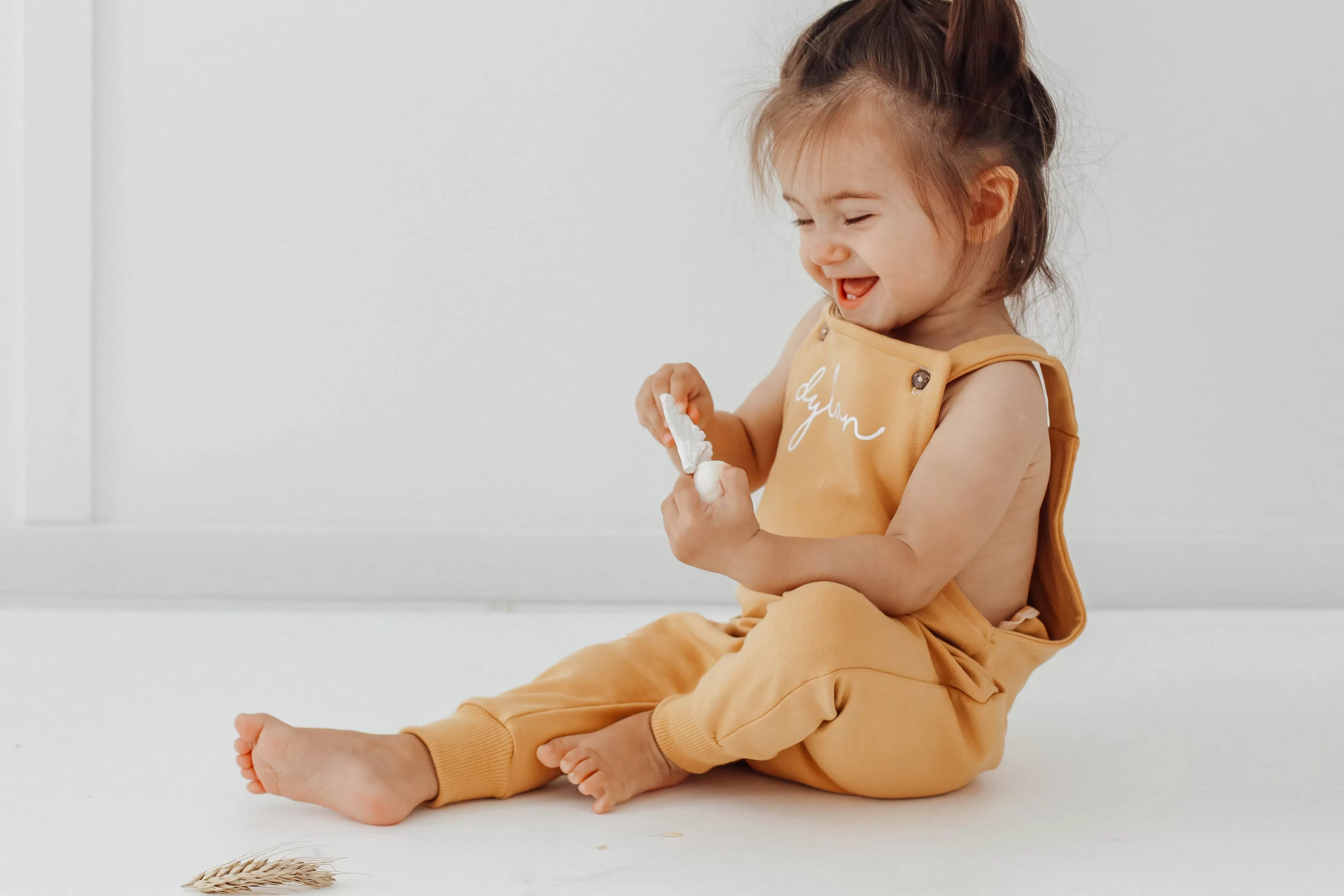 Macaroon PERSONALISED Dungarees