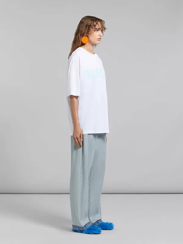 Marni Logo Printed Tee in White