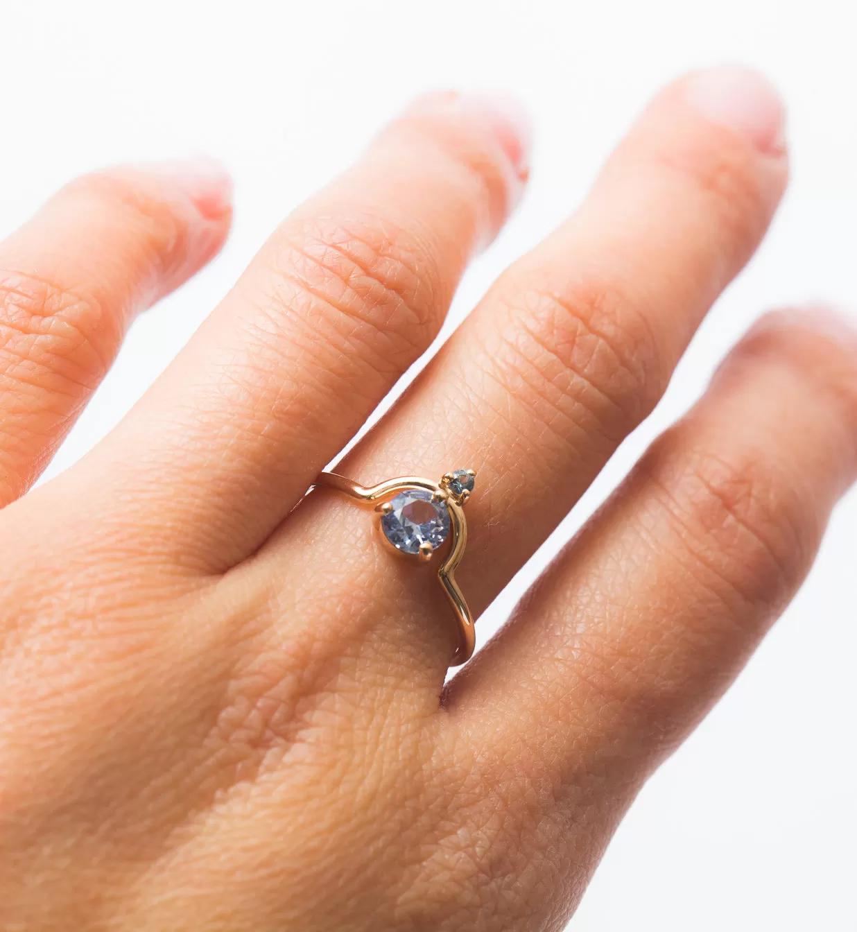 Medium Nestled Sapphires Ring