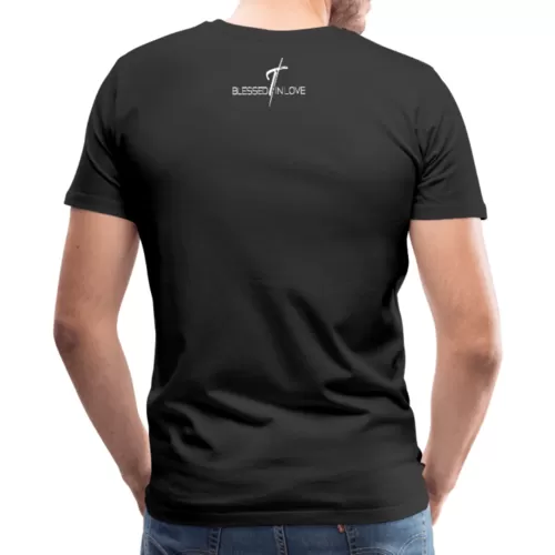 Mens T-Shirts, Blessed In Love Graphic Text Shirt