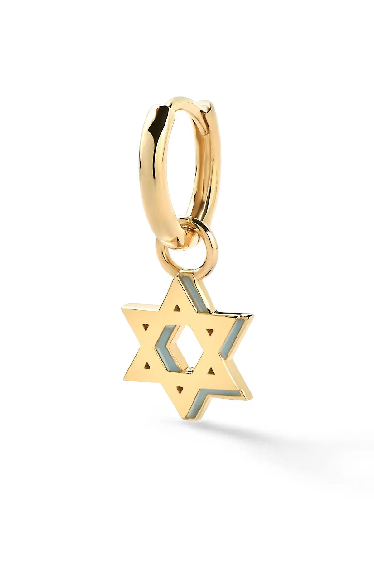 Mini Star of David Shadow Huggie - In Stock