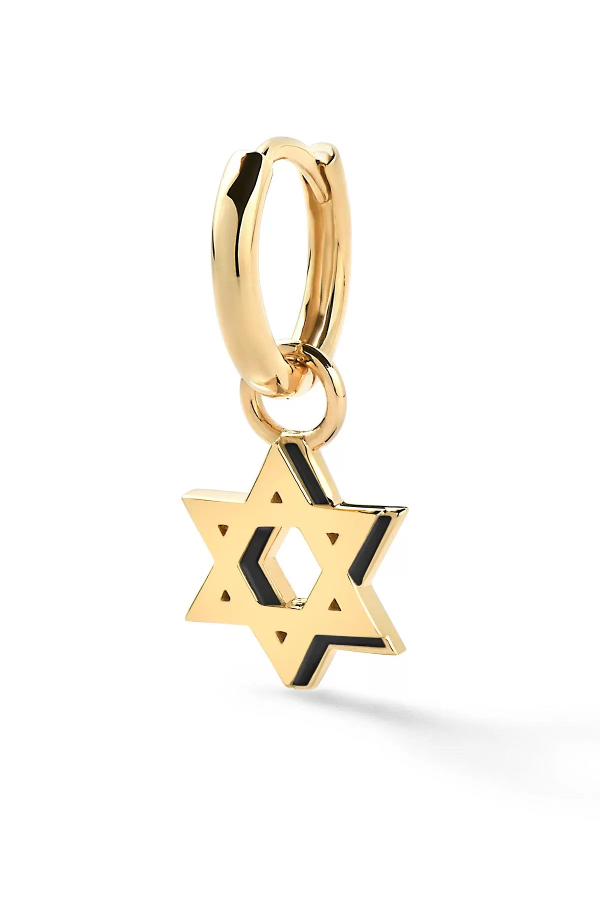 Mini Star of David Shadow Huggie - In Stock