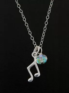 Music Note Charm Necklace