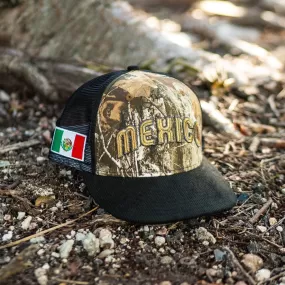 New Era Mexico World Baseball Classic Grey UV Trucker (Black Trucker/Black Corduroy)