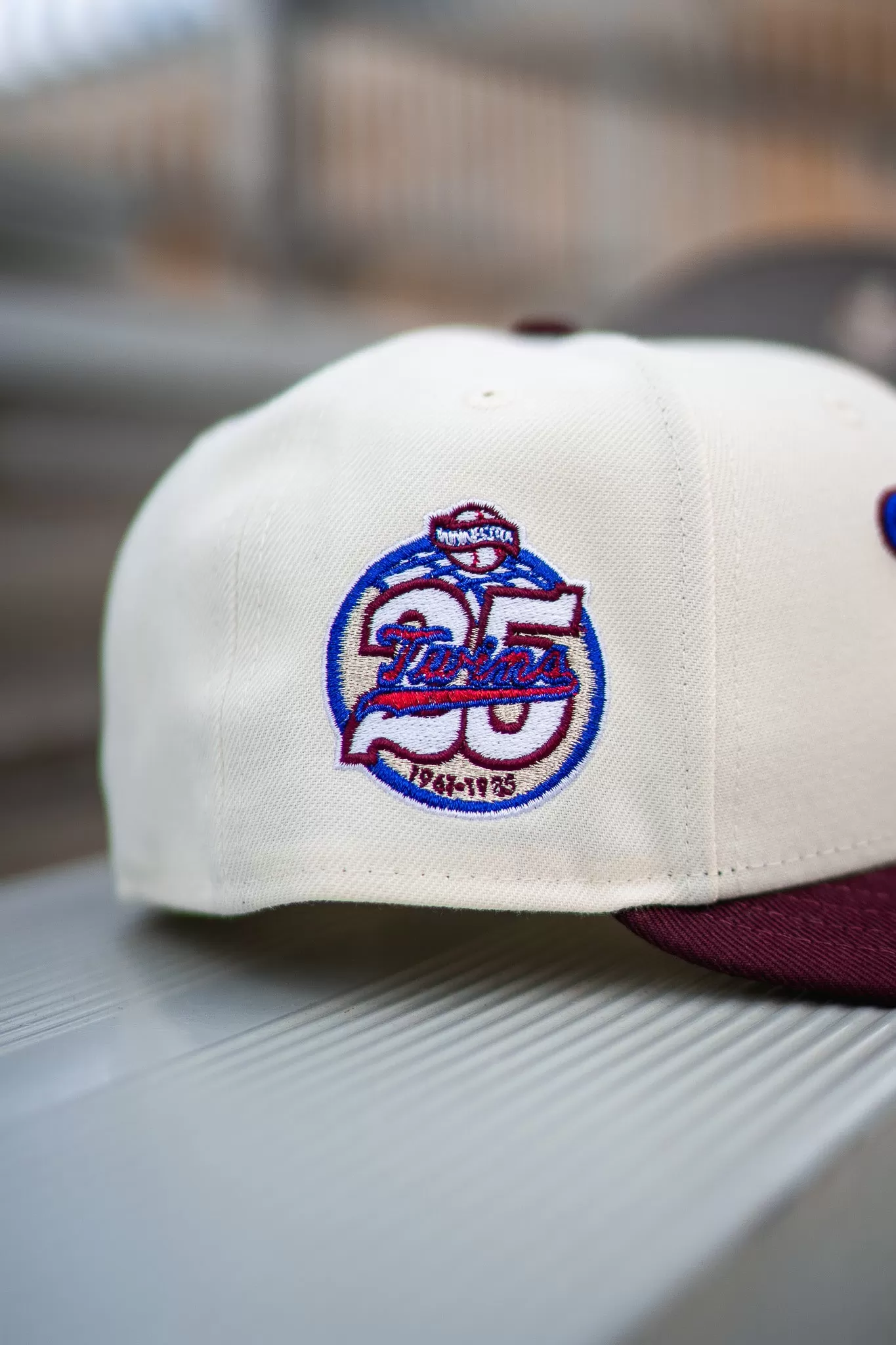 New Era Minnesota Twins 25th Anniversary Good Grey UV (Off White/Burgundy)