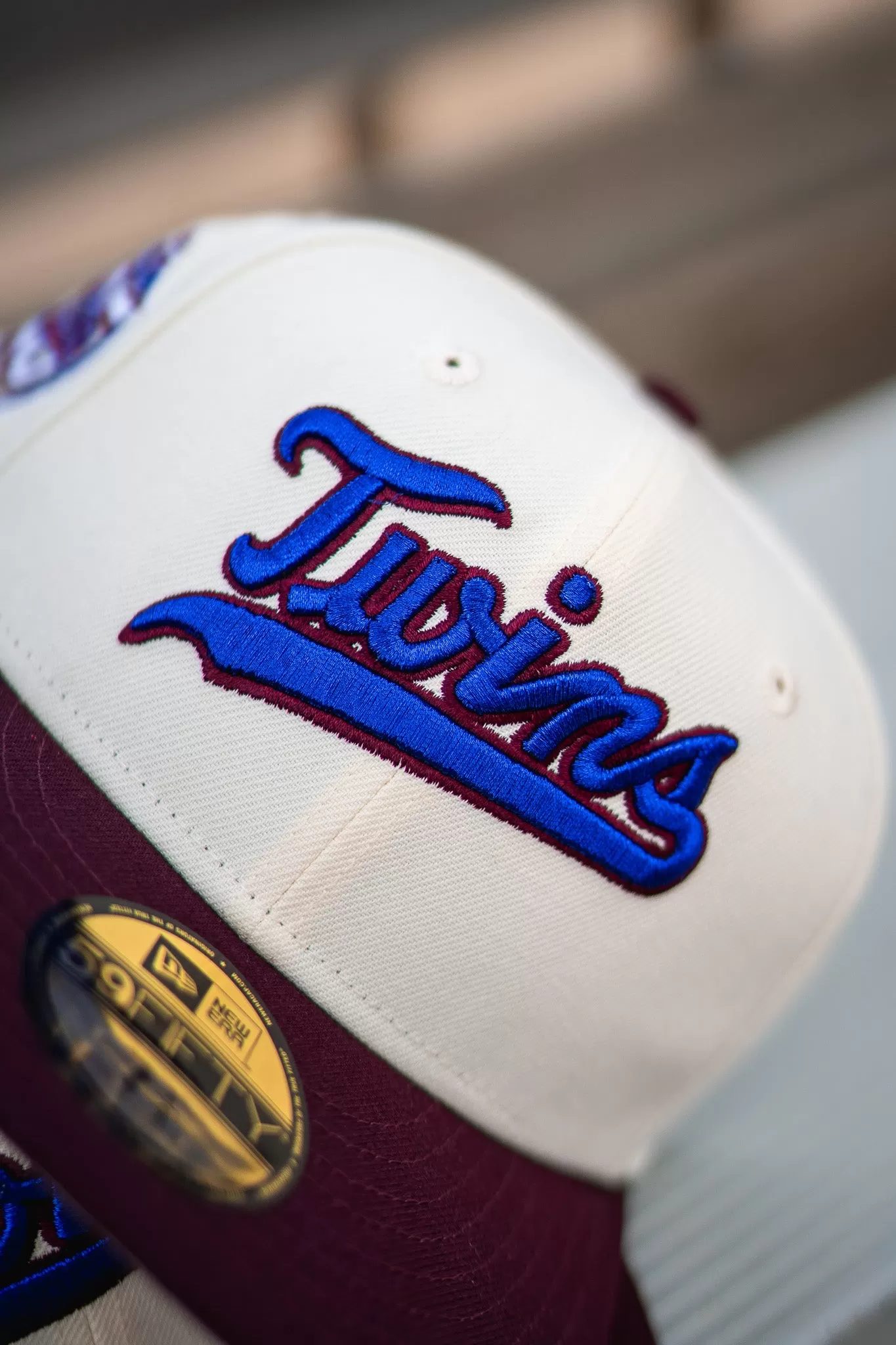 New Era Minnesota Twins 25th Anniversary Good Grey UV (Off White/Burgundy)