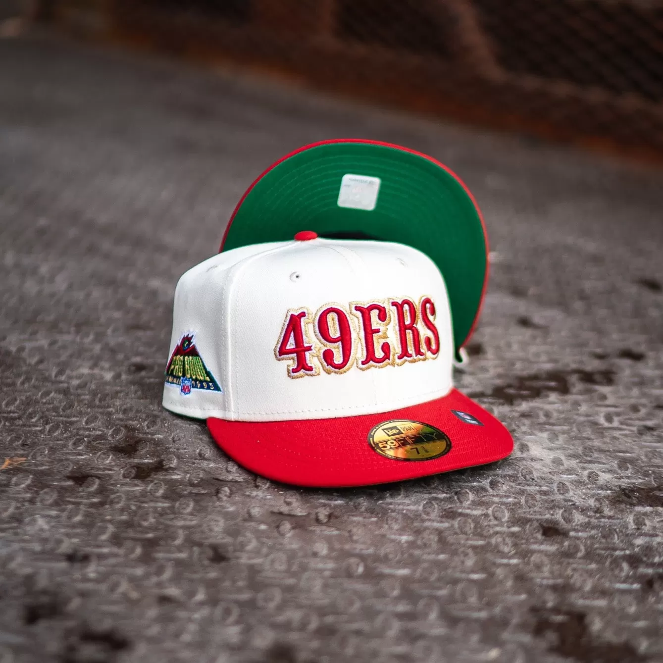 New Era San Francisco 49ers 1995 Pro Bowl Green UV (Off White/Red)