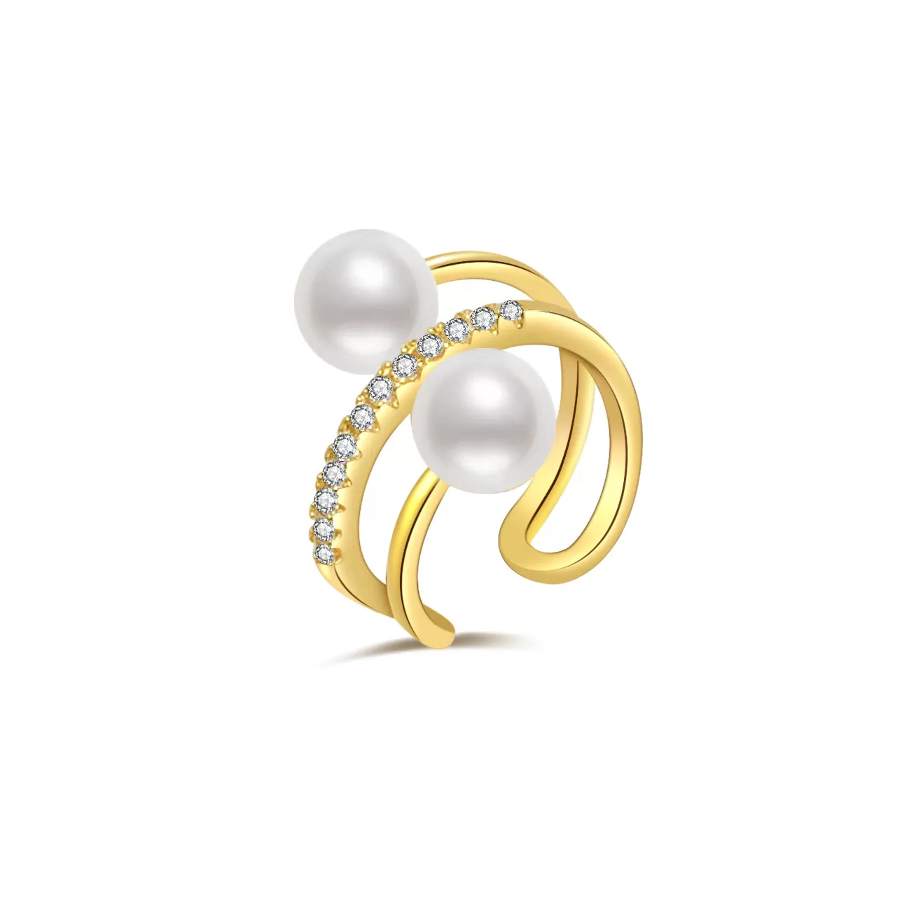 New Yorker Freshwater Pearl Earring Cuff WE00556