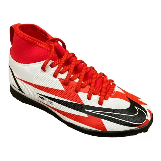 Nike boys' soccer shoe Mercurial Superfly 8 Club CR7 BD0933 600 red-black-white