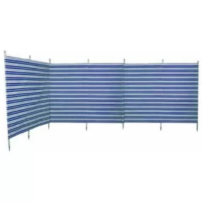 Outdoor Revolution Windbreak 7 Pole Navy Stripe (5.4 m single piping)