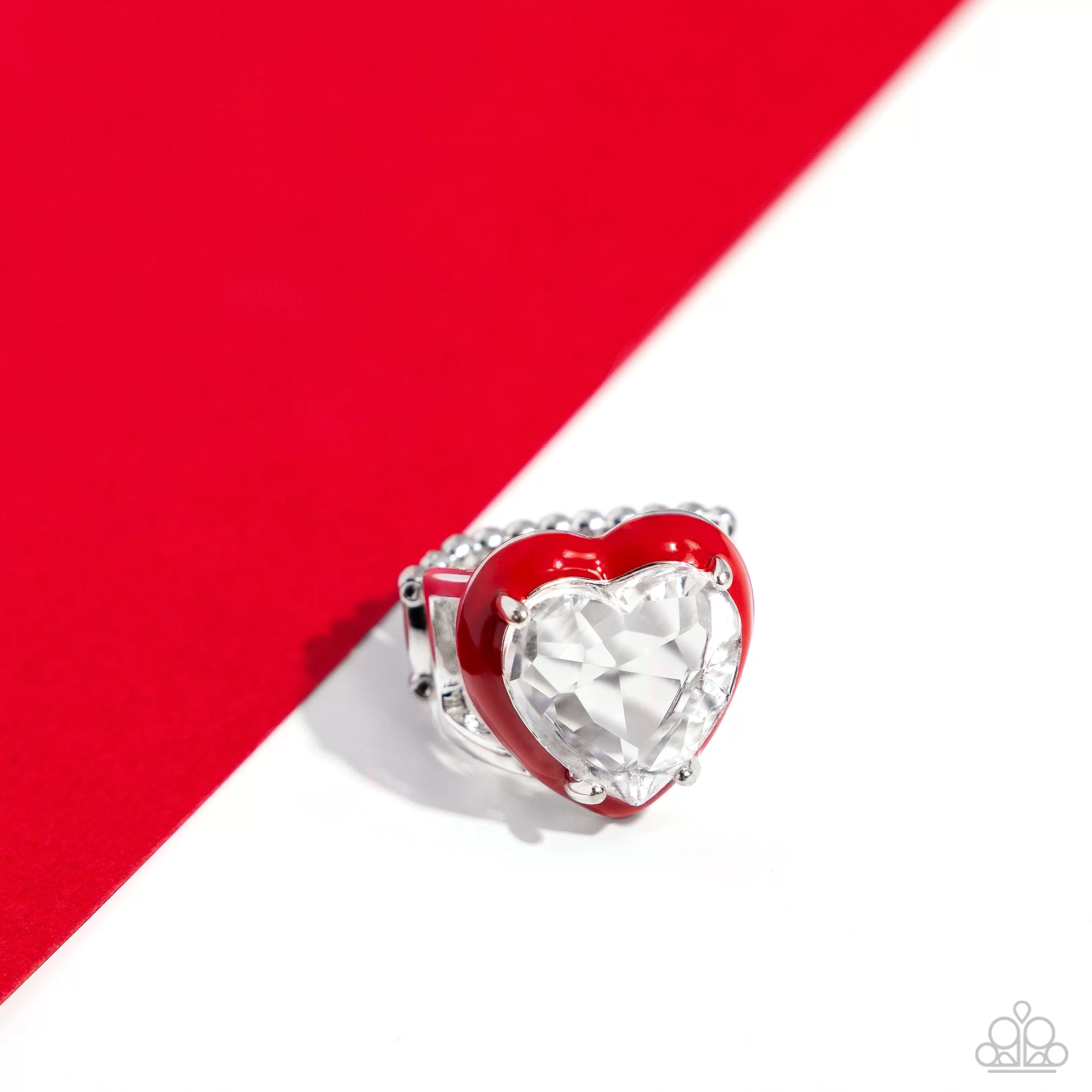 Paparazzi Hallmark Heart Red Ring