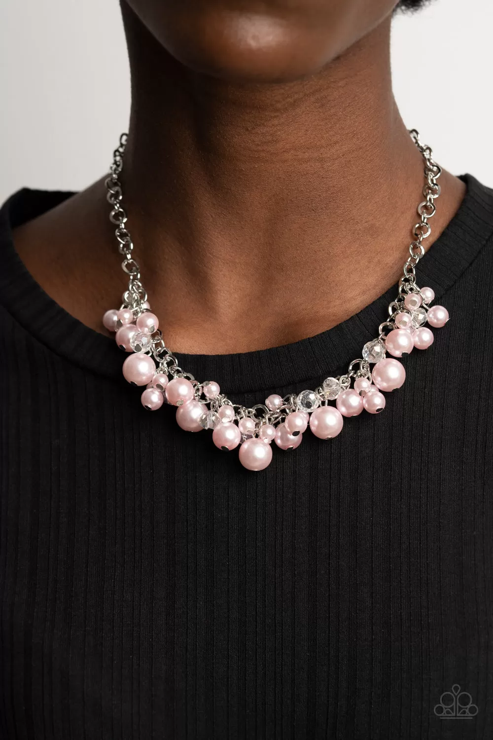 Paparazzi Positively PEARL-escent - Pink Necklace