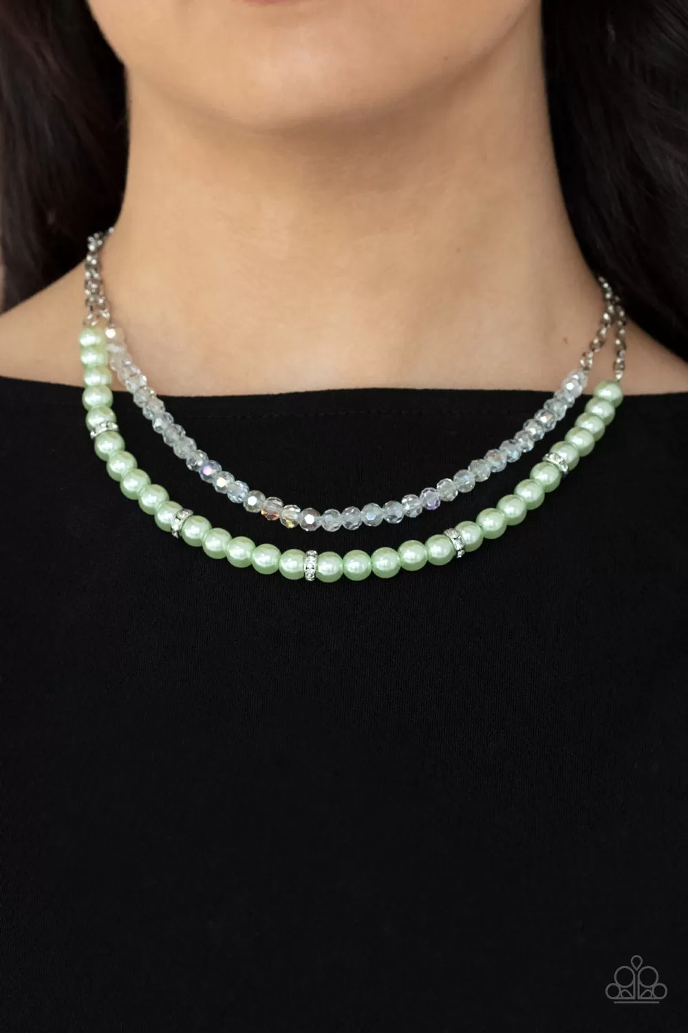 Parisian Princess - Green Paparazzi Necklace