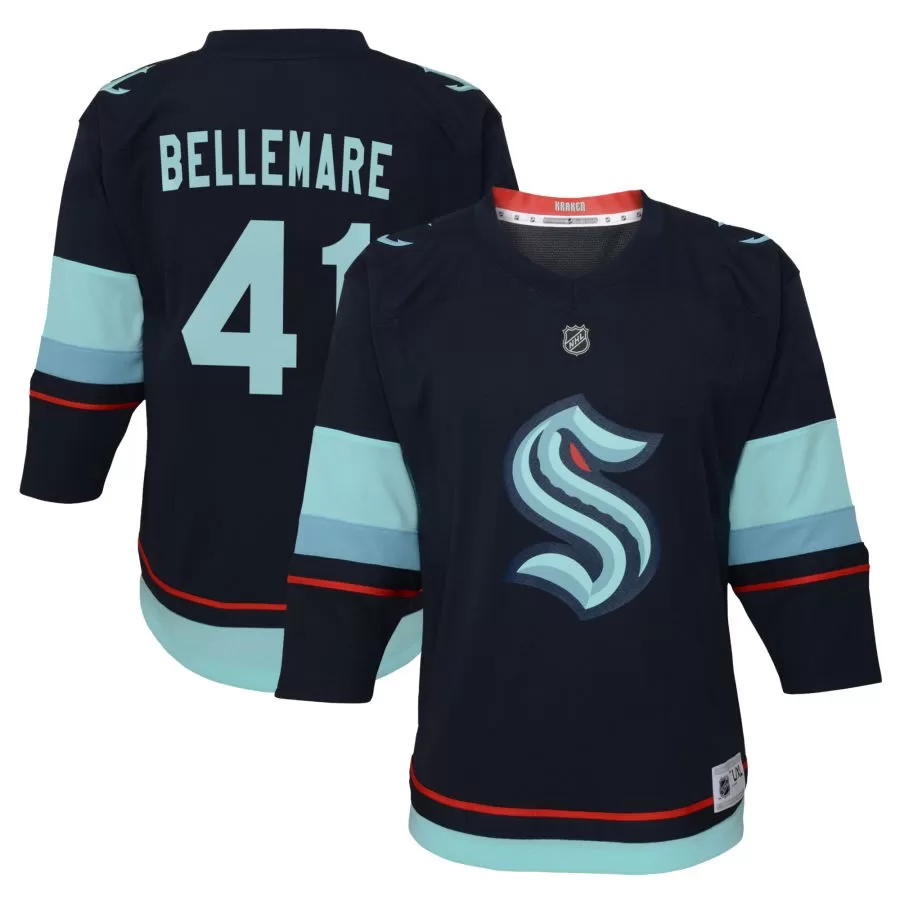 Pierre-Edouard Bellemare Seattle Kraken Youth Home Replica Jersey - Navy