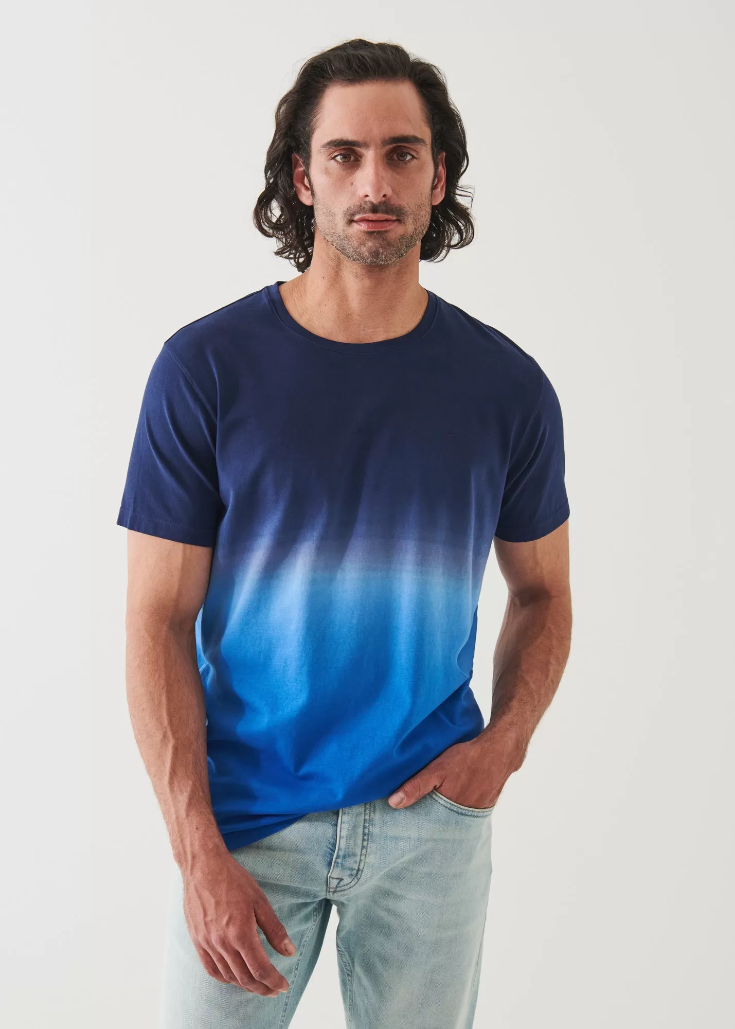 PIMA COTTON STRETCH DEGRADE T-SHIRT