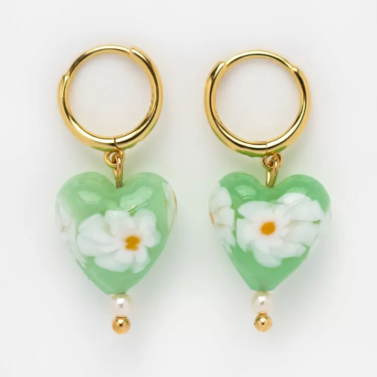 Posy Heart Earrings