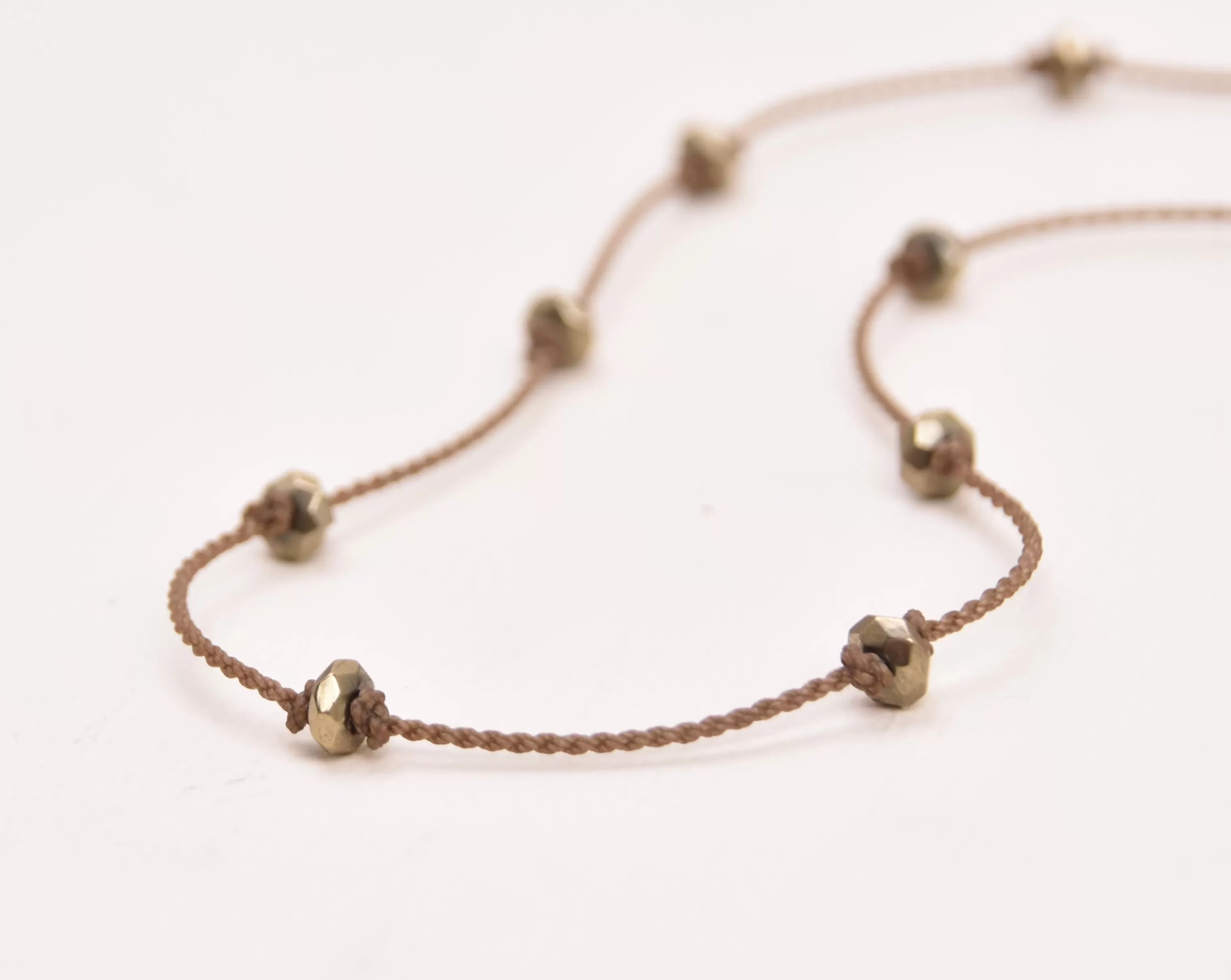 Princess Necklace - Pyrite Faceted