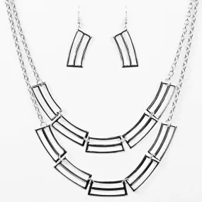 Right on Track Silver Necklace