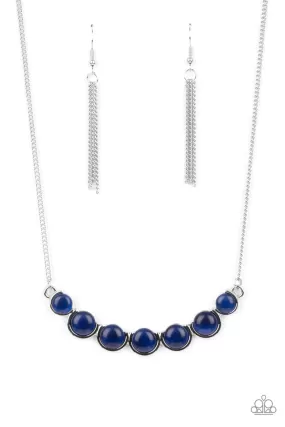 Serenely Scalloped Blue-Necklace