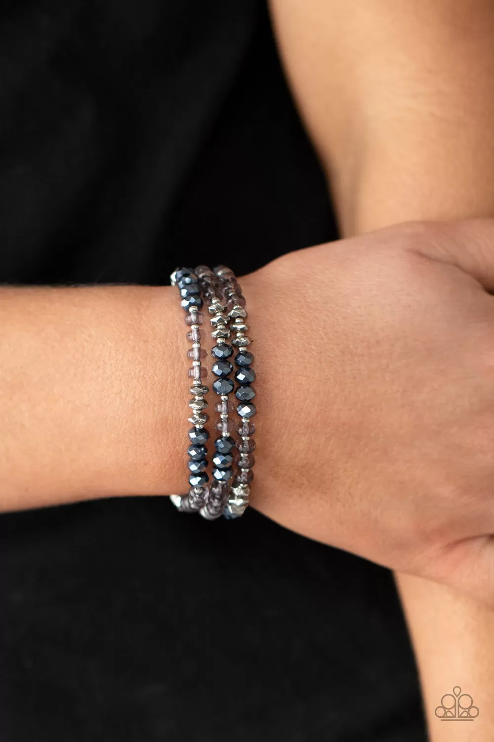 Stellar Strut - Blue Paparazzi Bracelet