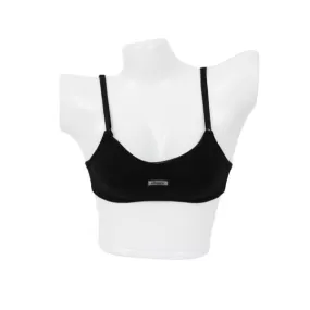 Thailand's Breathable Cotton Bra-Black