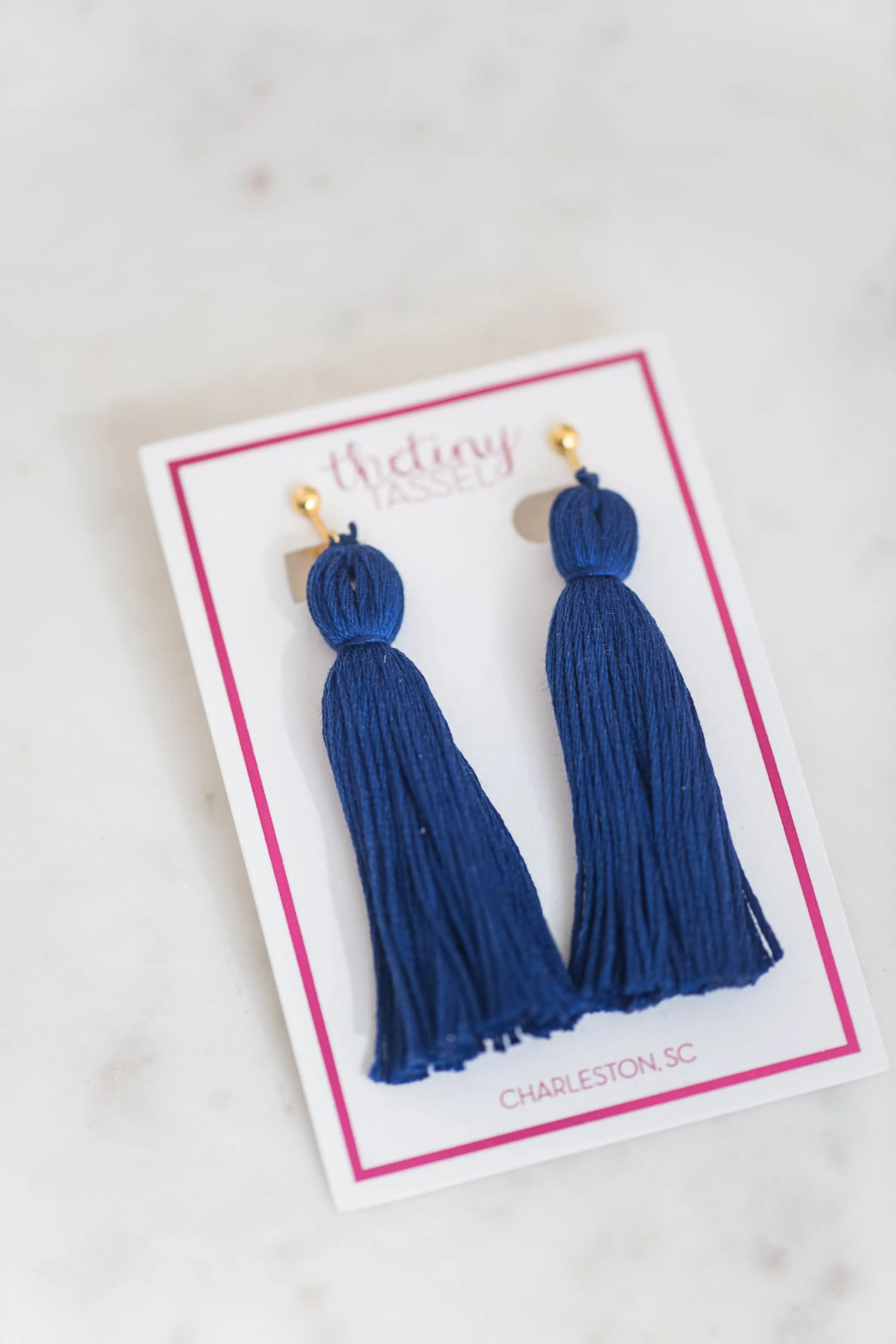 The Crescent Clip-On Tassel Earring