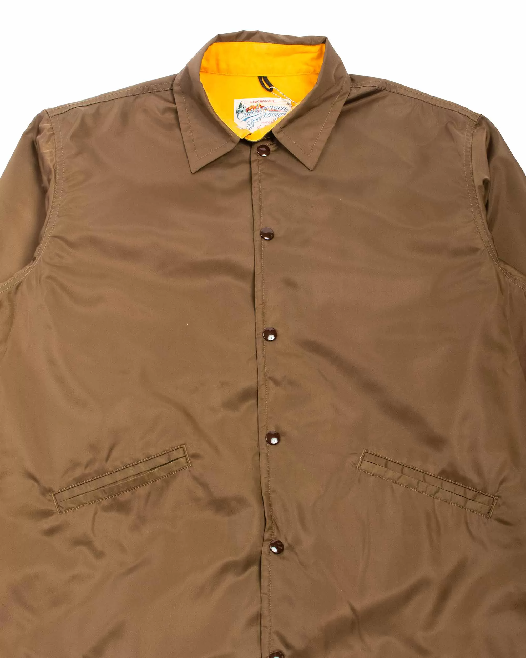 The Real McCoy's MJ22019 Nylon Cotton Lined Coach Jacket Brown