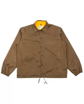 The Real McCoy's MJ22019 Nylon Cotton Lined Coach Jacket Brown