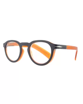 Theodore Blue Light Readers 1.50 (Navy Blue/Transparent Orange)