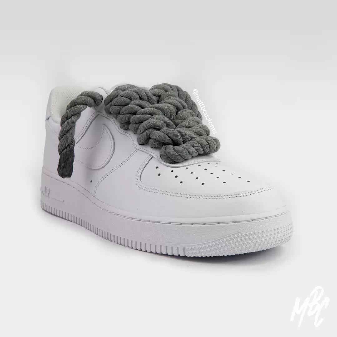 Thicc Laces - White Air Force 1 Custom